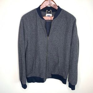 Old Navy Fleece Full Zip Up Light Bomber Jacket Lg